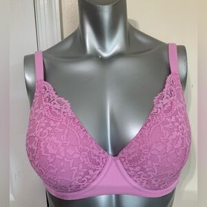 SKIMS Fits Everybody Lace T-shirt Bra In Petal Size 32DD New